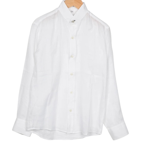 PETER ELLIOT Boys' Linen Button-Up Shirt Size: 10 - Picture 1 of 2